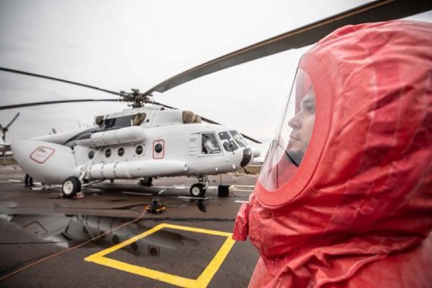МВД выделило санитарный вертолет для транспортировки ​вероятных больных коронавирусом