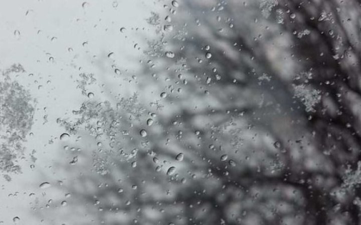 Сьогодні у західних та Житомирській областях падатиме дощ та мокрий сніг