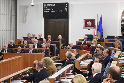 В Сенате Польши приняли резолюцию в поддержку Украины 
