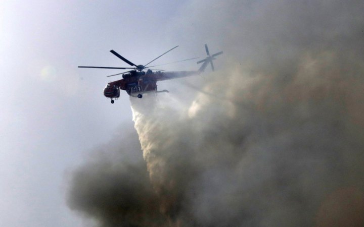 Греція вже два тижні потерпає від сильних лісових пожеж