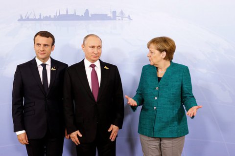 Меркель и Макрон поговорили с Путиным об Украине при новом президенте