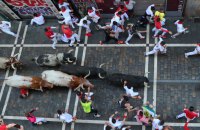 Під час забігу биків в Іспанії шість людей отримали травми