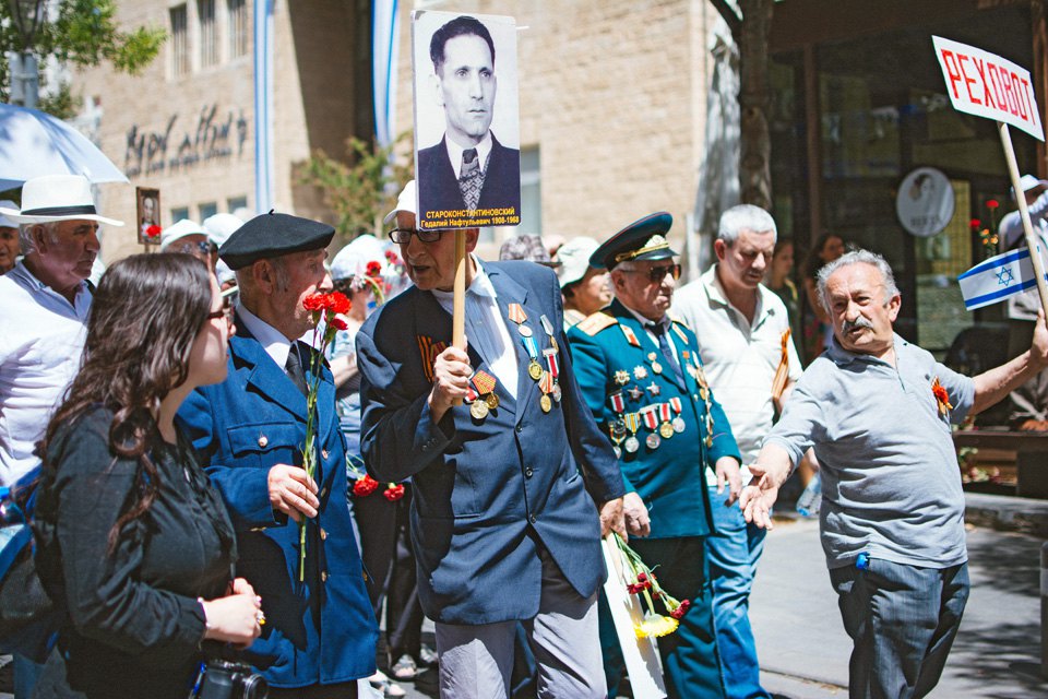 Парад Победы в Израиле 9 мая 2017 года. 