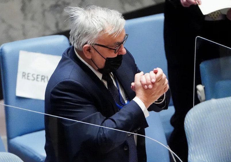 Заступник міністра закордонних справ Росії Сергій Вершинін на засіданні Ради Безпеки ООН 