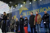Лидеры оппозиции в 19:00 на Евромайдане огласят план действий