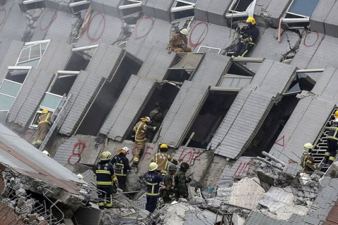 На Тайване возросло число жертв и пострадавших при землетрясении