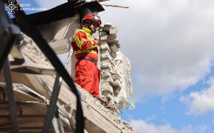 У Харкові завершили аварійно-рятувальні роботи у багатоповерхівці після російського обстрілу