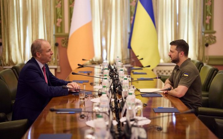 Зеленський обговорив із прем'єром Ірландії питання продовольчої безпеки, енергетики, та санкцій проти РФ