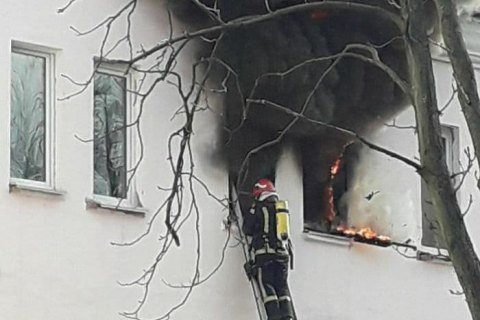 В общежитии Киевского университета строительства и архитектуры произошел пожар