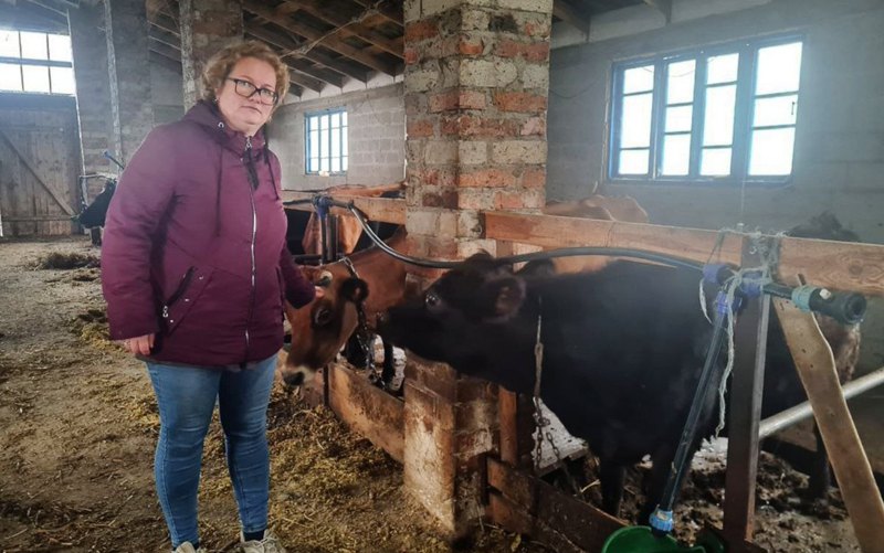 Тетяна на фермі