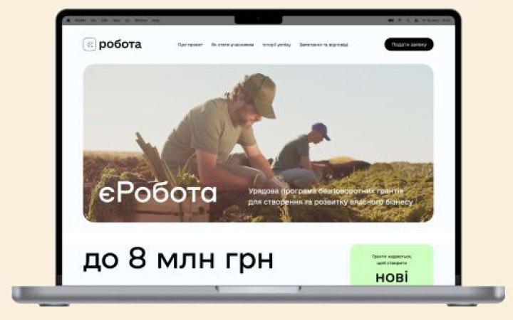Більше ніж півтори тисячі заявок на отримання мікрогранту за програмою “єРобота” подано на Київщині 