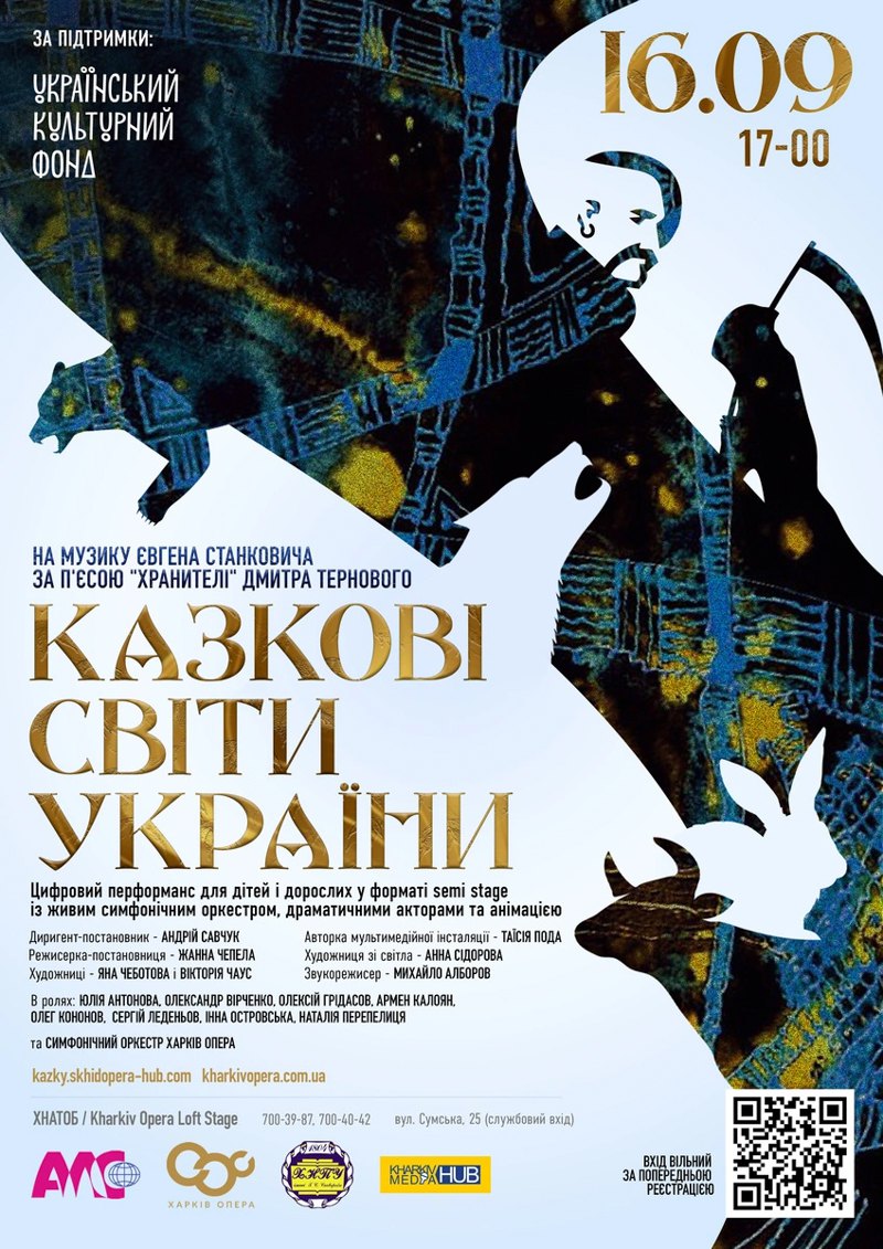 Афіша вистави «Казкові світи України» 