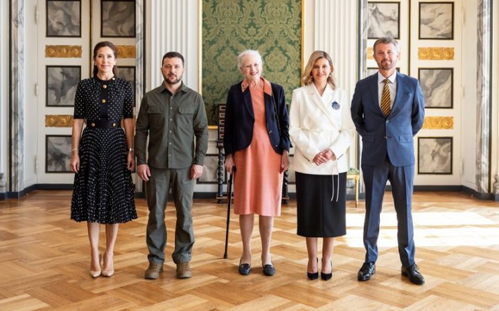Президент та перша леді України зустрілися з королевою Данії та членами королівської родини