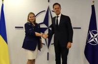 Альона Гетьманчук вручила вірчий лист для генерального секретаря НАТО Марка Рютте