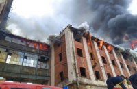 На бывшем заводе в Мукачево произошел масштабный пожар