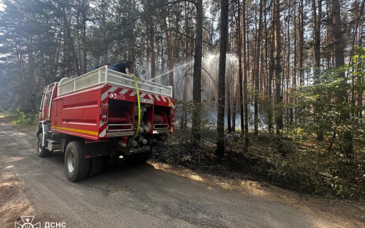 На Харківщині триває ліквідація 3 лісових пожеж на загальній площі 280 га