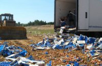 У Росії за три місяці знищили 787 тонн забороненої їжі