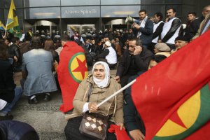Курдские протестующие ворвались в Европарламент