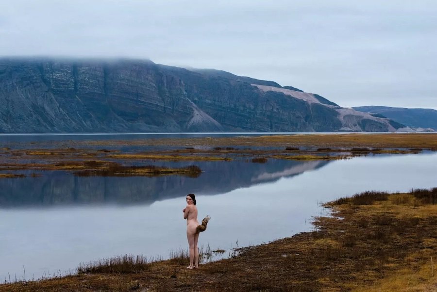 «В очікуванні ранку», Мар'я Хеландер (саами/Фінляндія), друк на алюмінії, 2018