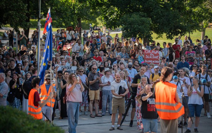 У Братиславі відбувся антиурядовий мітинг проти утисків свободи
