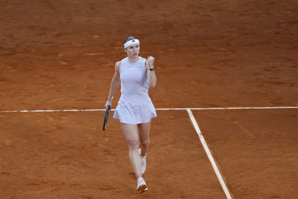Еліна Світоліна під час виступу на WTA 1000 у Мадриді