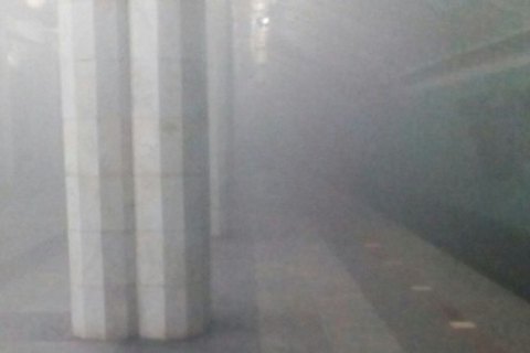 В Харьковском метро бросили дымовую шашку