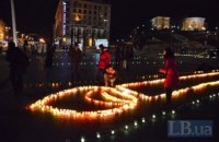 На Майдане проходит "Ночь памяти" о Небесной сотне и жертвах российской агрессии