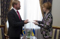 Новий посол Швеції прибув в Україну