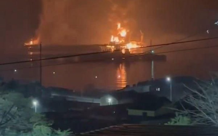 Дрони СБУ повторно атакували нафтоналивний термінал порту «Новоросійськ»