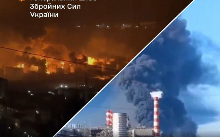 Генштаб: вночі уражено НПЗ у Туапсе, два великих десантних кораблі та склади боєприпасів росіян