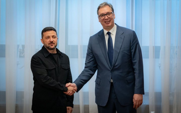 Зеленський зустрівся з президентом Сербії Вучичем