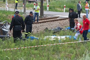 Водитель микроавтобуса, столкнувшегося с поездом в Польше, был пьян