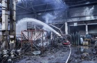 У Тернополі загасили пожежу на складах після влучання російської ракети