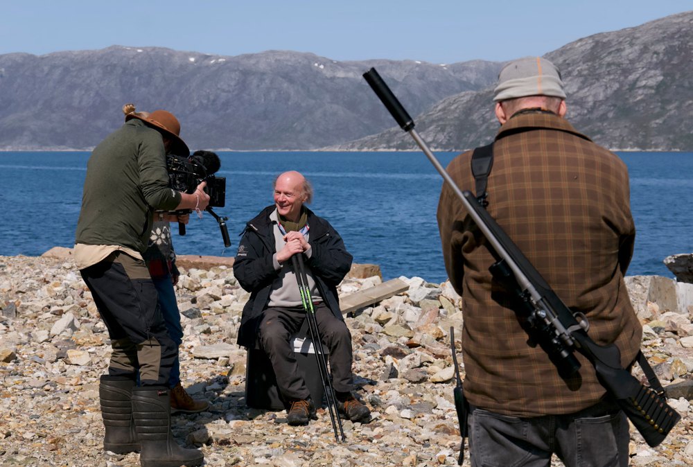 Зйомки фільму «Біле золото Гренландії».