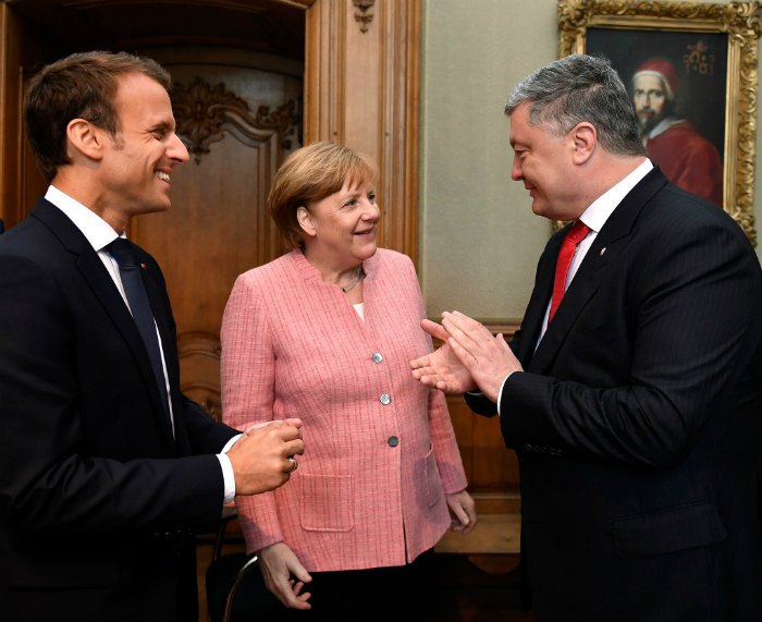 Встреча с Ангелой Меркель и Мануэлем Макроном, г.Ахен, Германия. 10 мая 2018