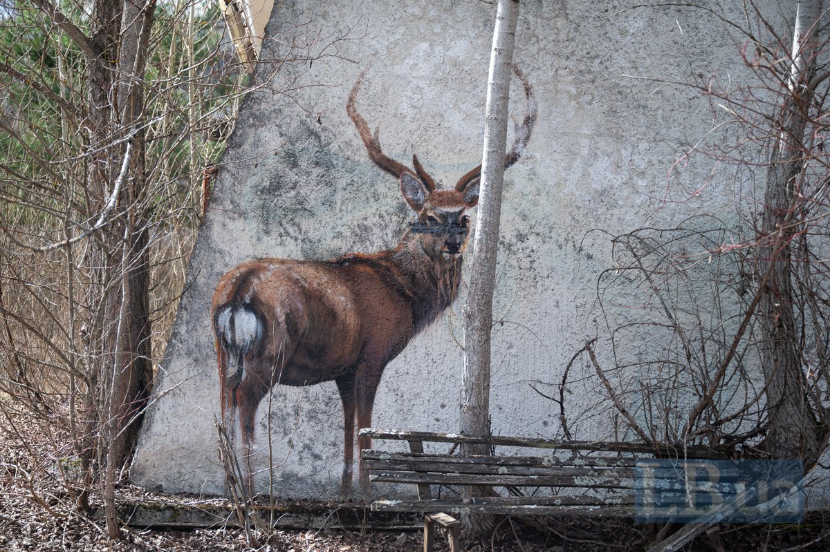 Малюнок на одній з будівель Прип'яті