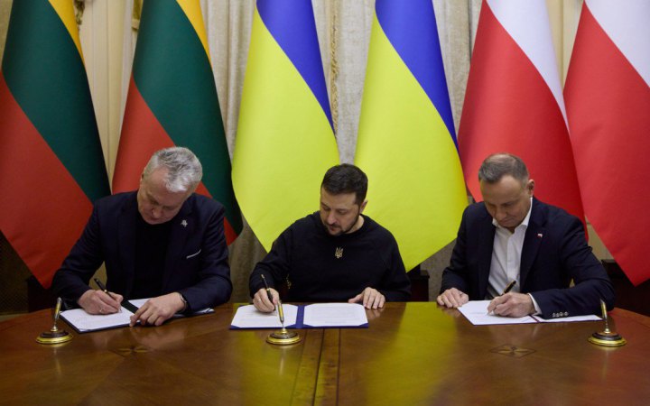 Президенти України, Польщі та Литви підписали у Львові спільну декларацію: подробиці
