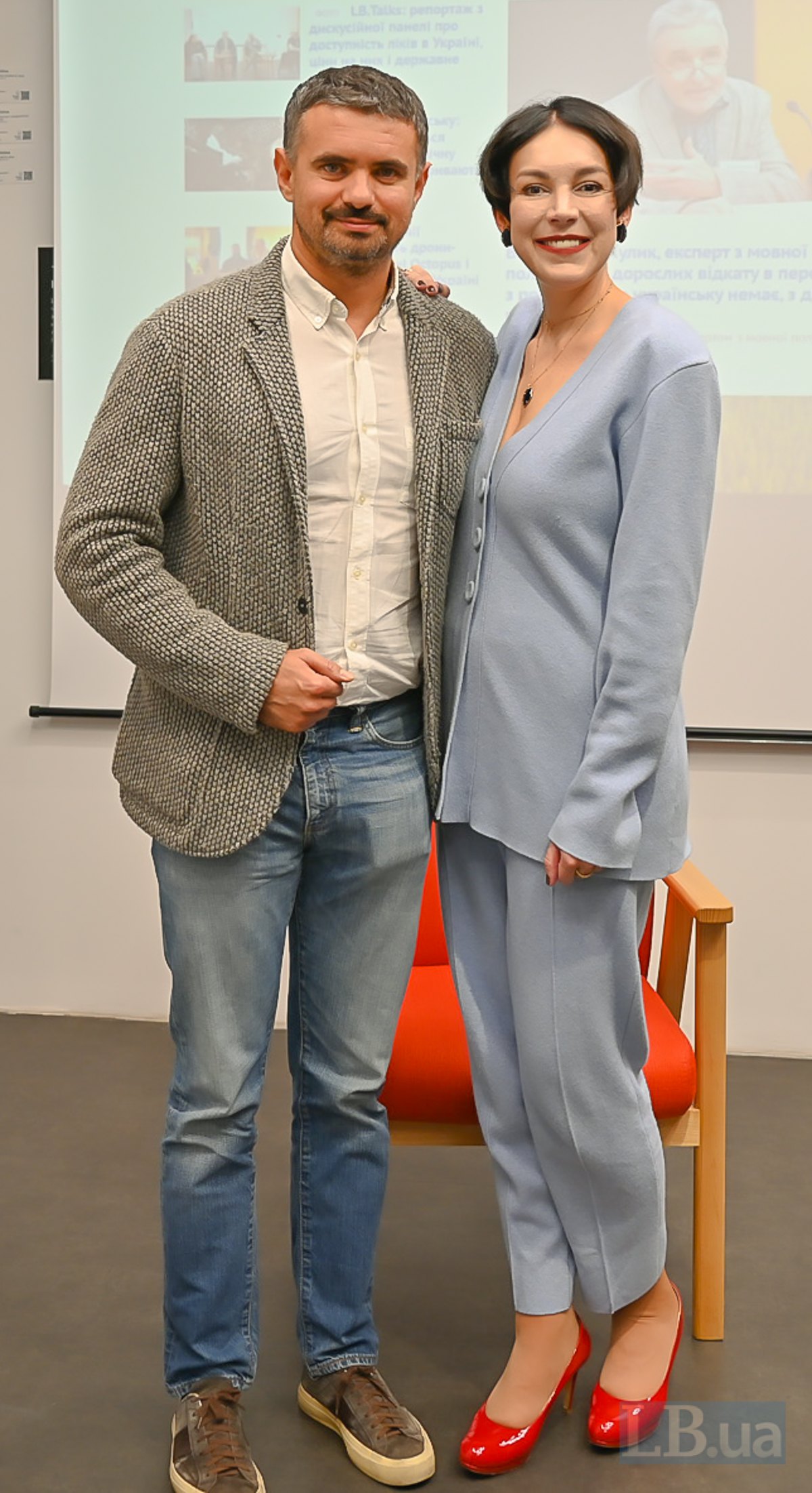 шеф-редакторка LB.ua Соня Кошкіна і Голова наглядової ради EFI Group Ігор Ліскі