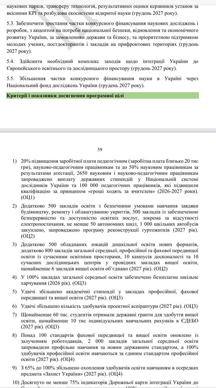 Це теж проєкт, де була згадка про 20 тисяч гривень для освітян