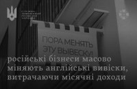СЗРУ: в Росії заборонили використовувати іноземні слова у комерційній діяльності