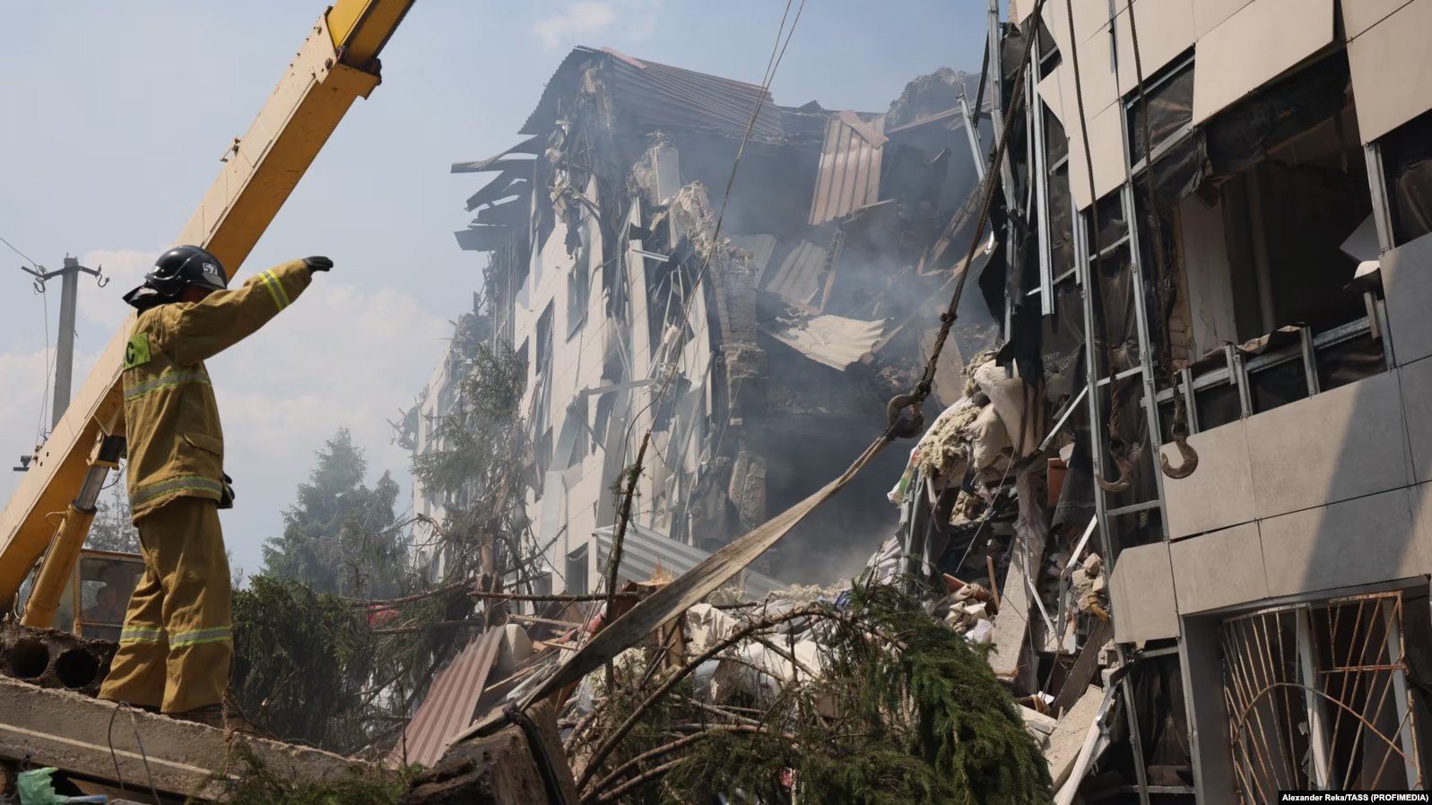 На місці удару в окупованому Старобільську, Луганська область, 22 травня 2026 р.