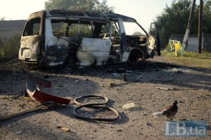 Террористы "Градами" обстреляли Камянку Донецкой области