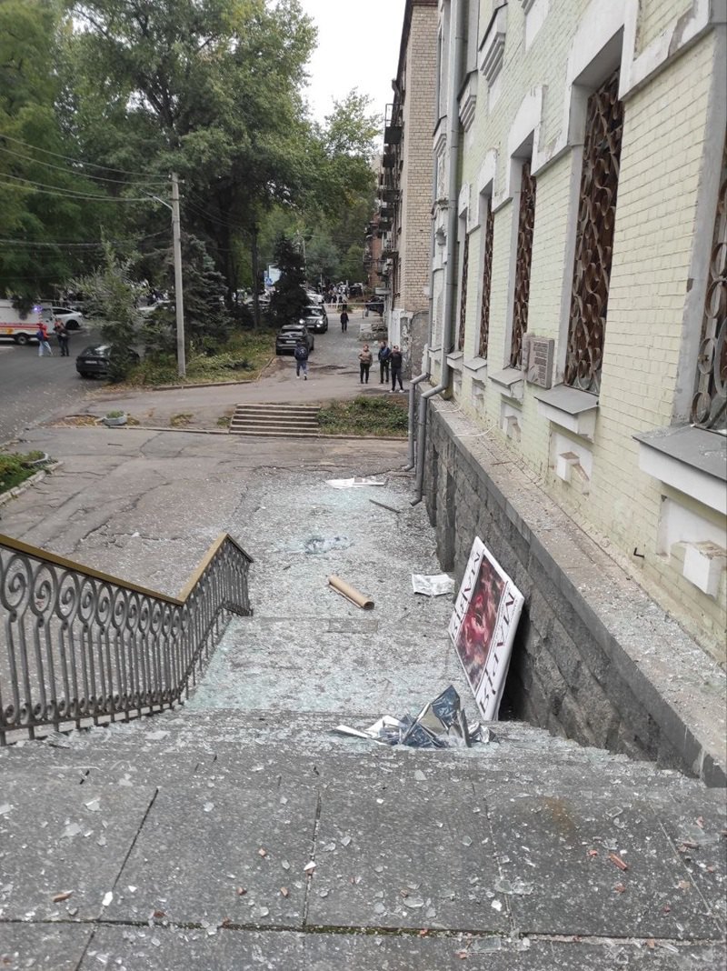 Дніпровський художній музей після атаки росіян