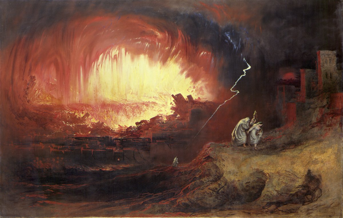 Знищення Содому і Гоморри, худ. Джон Мартін, 1852
