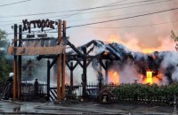 На Ланжероне в Одессе сгорел ресторан