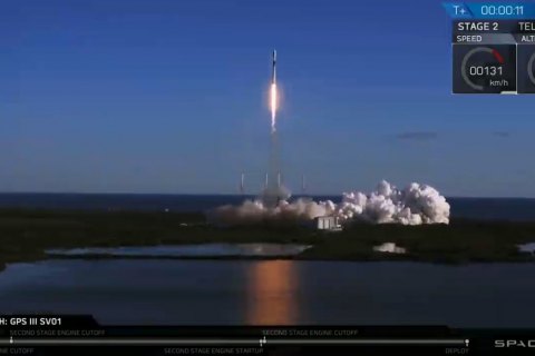 SpaceX запустила ракету-носитель со спутником GPS 
