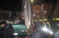 Под Львовом автобус с туристами столкнулся с грузовиком