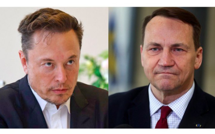 Маск назвав Сікорського “недоумком” після заклику зупинити росіян від використання Starlink для атак на Україну