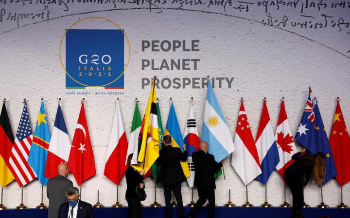 Більшість країн G20 мають намір засудити війну в Україні, але драфт документу не містить згадки про агресію Росії, – Bloomberg