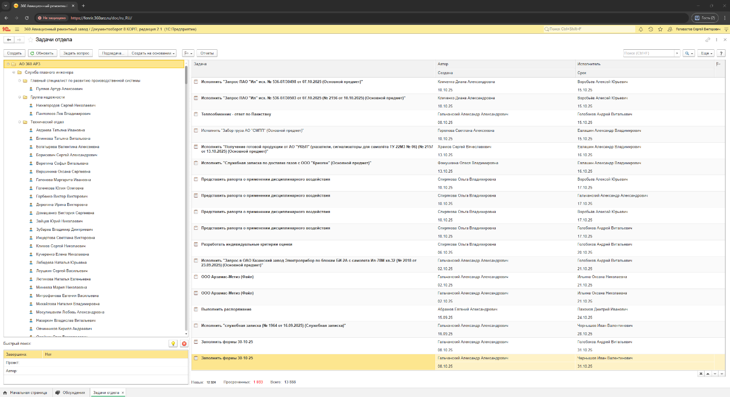 документи 360-го авіаремонтного заводу (АРЗ) РФ